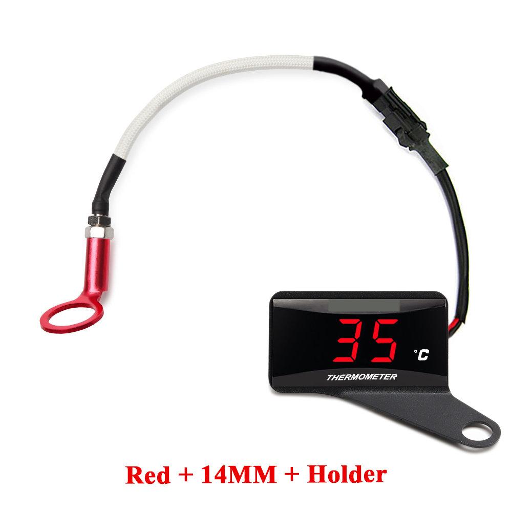 Koso Mini Square Digital Motorcycle Cylinder Head Temperature Sensor Universal Gauge for NMAX125 XMAX250 300 With Holder