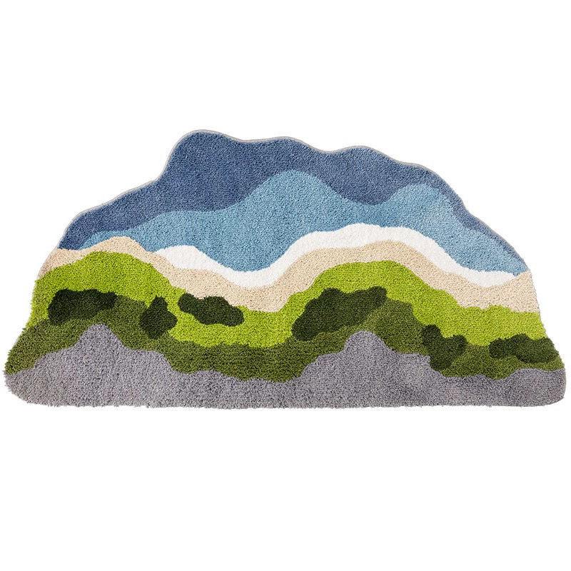 Прикроватный ковер Коврик для ванной Коврик у входа Противоскользящий ковер Неправильной формы Дверной коврик 40*60cm