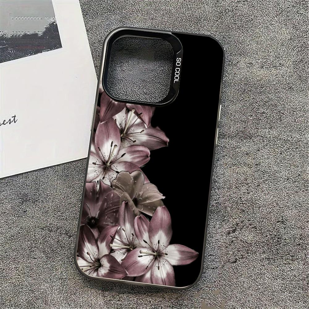 Retro Floral Pattern Phone Case Suitable For IPhone 17 16 15 E 14 13 12 11 Pro Max 15 Plus 17 Air Shockproof Soft Hard Cover