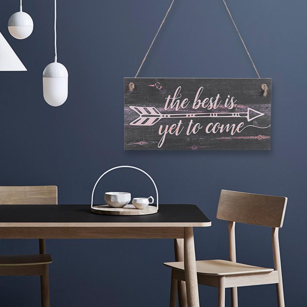 2 st Unika Hängande Skyltar med Engelska Bokstavsmönster för Hem Kaffebutik Dörrdekoration