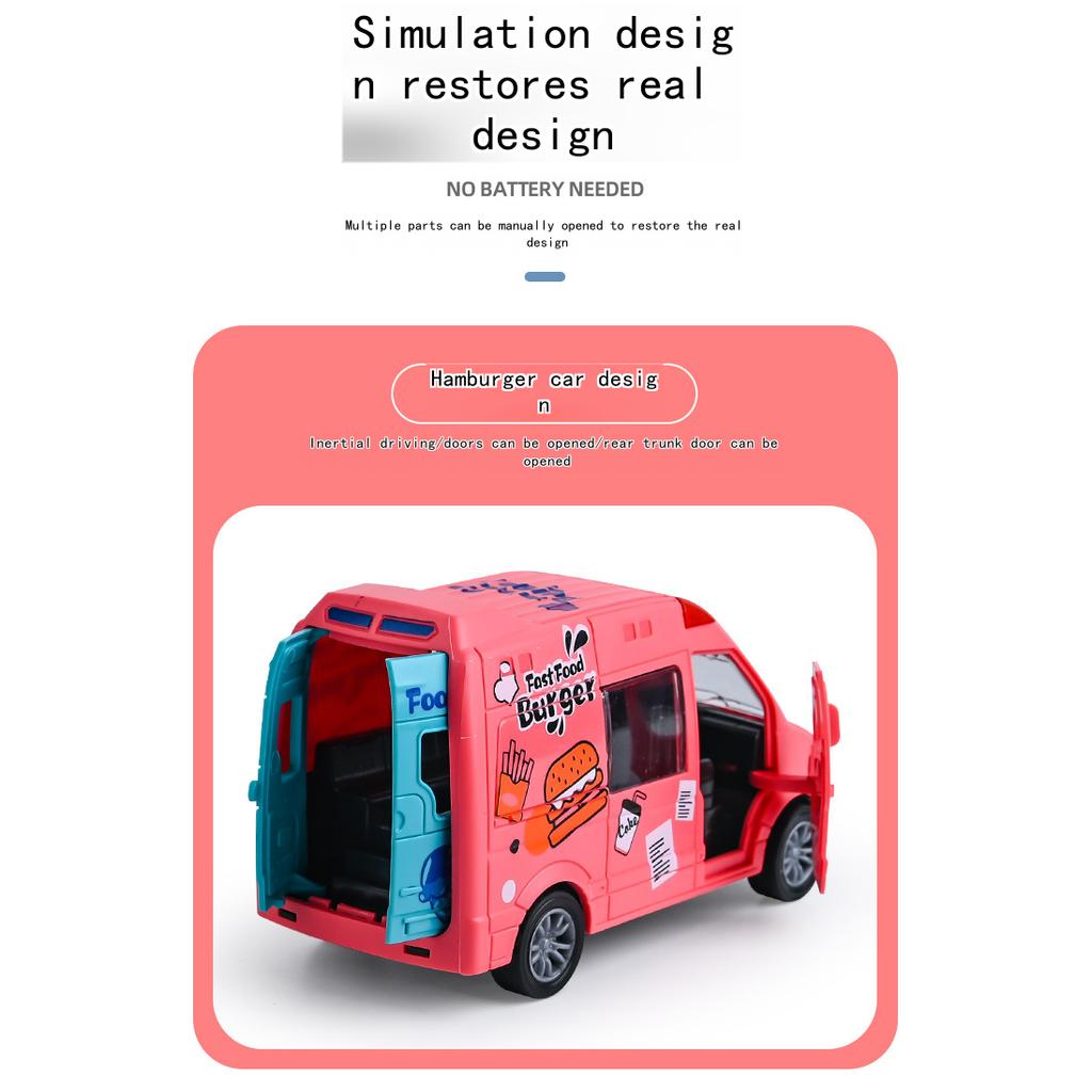 Modellino di Macchina Giocattolo a Inerzia - Macchina per Bambini per Ragazzi per Live Streaming, Design a Scatola del Gelato