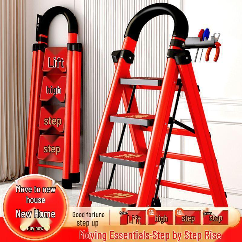 Durable Multifunctional A-Frame Folding Ladder for Indoor and Outdoor Use