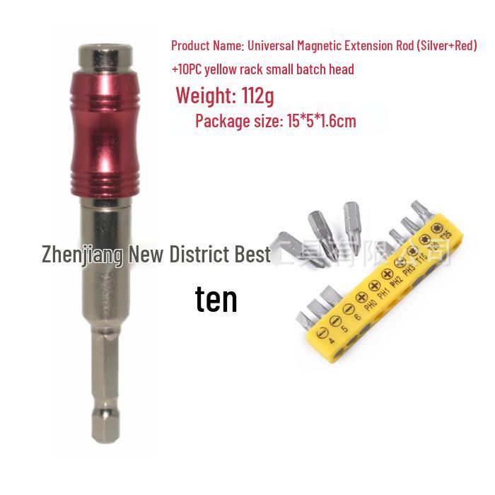 Universal Magnetic Hex Shank Variable Direction Bit Extension Bar