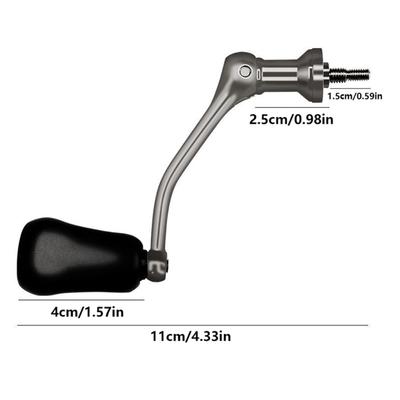 Fishing Reel Power Handle Grip Single/Double Rocker Arm Screw-in Handle Grips Fishing Rod Handle for Baitcasting Reel