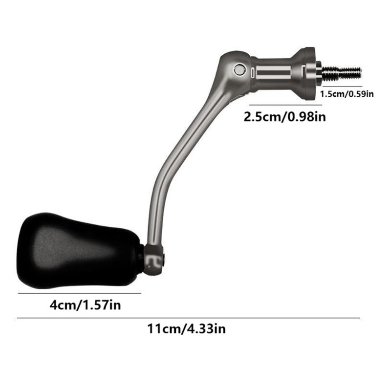 Spinnings Reel Rocker Arm Fishing Rod Handle Fishing Reel Power Handle Grip Single/Double Rocker Arm Screw-in Handle