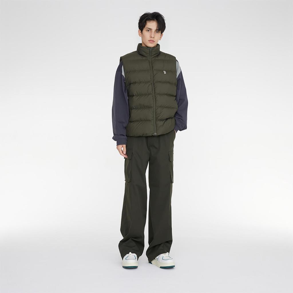 New MLB Boston Red Sox Down Vest Unisex Olive 3ADVB0336-43KAD