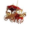 Festive Sleigh Carriage Acrylic Ornaments Flat Christmas Decors Hanging Decors for Mantel Wall Or Indoor Winter Styling