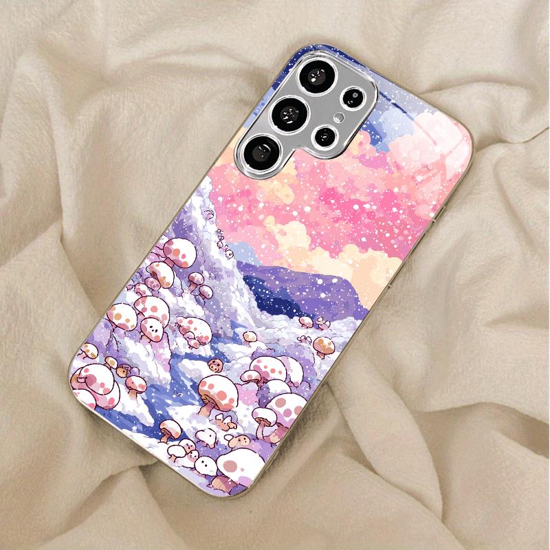 Špičkové pouzdro na telefon Galvanicky pokovené sklo TPU pouzdro na telefon pro Samsung Galaxy S26 S25 S24 S23 S22 S21 FE Ultra Plus Odolné proti pádu