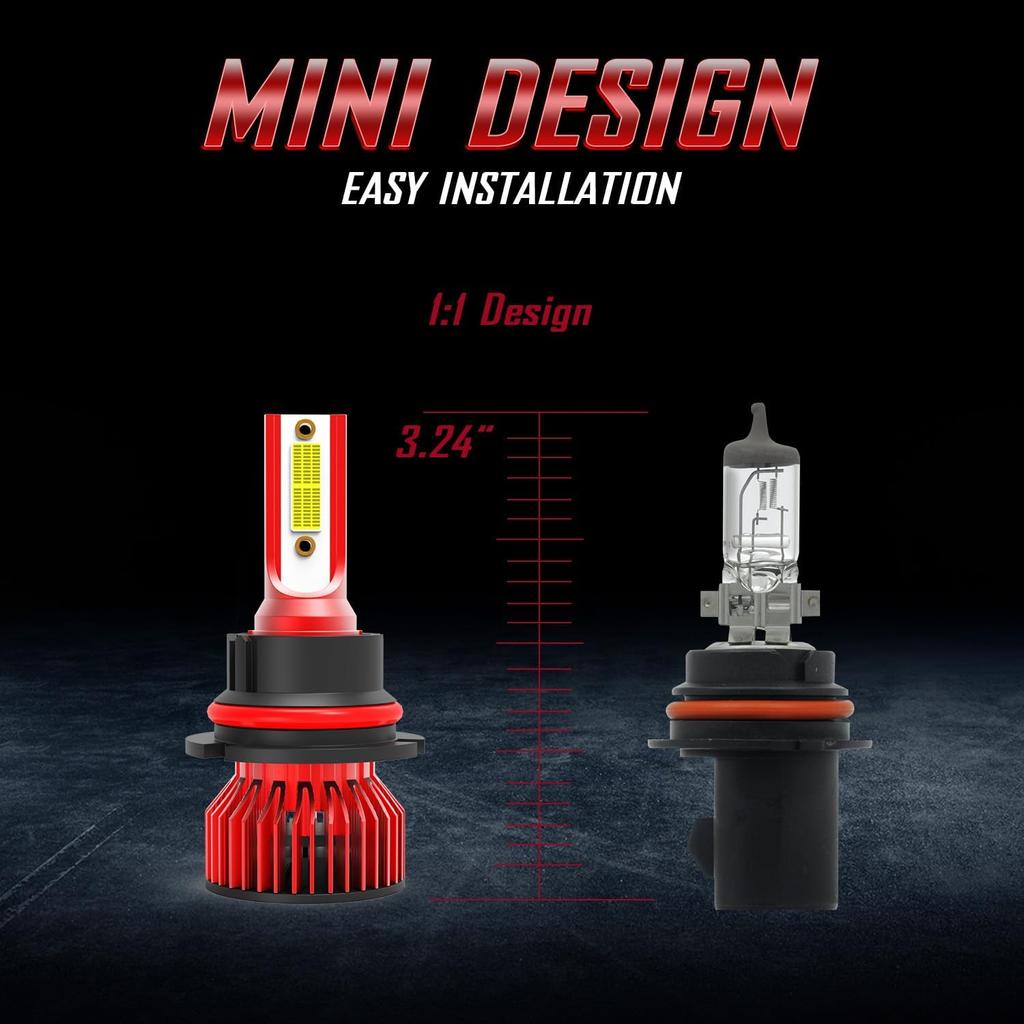 For 2002 2003 2004 2005 Dodge Ram 1500 2500 3500 9007 9145 High Low Beam Fog Lights High Low Combo, 6000K White Light, Pack Of 4