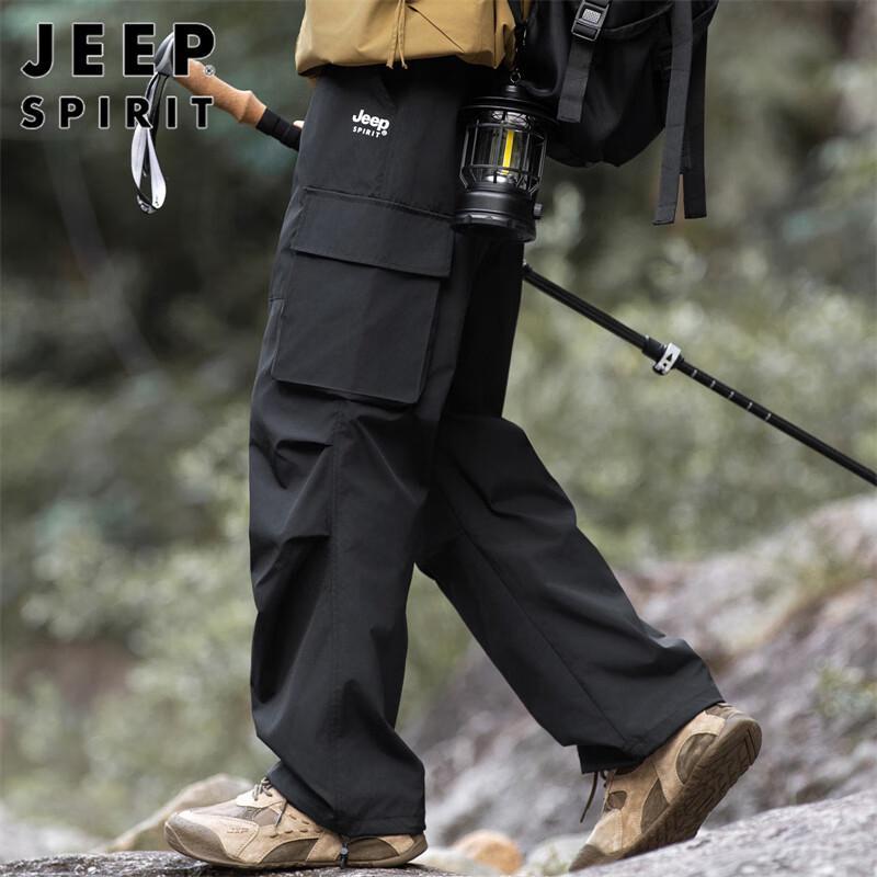 JEEP SPIRIT Men's Loose Straight Cargo Pants