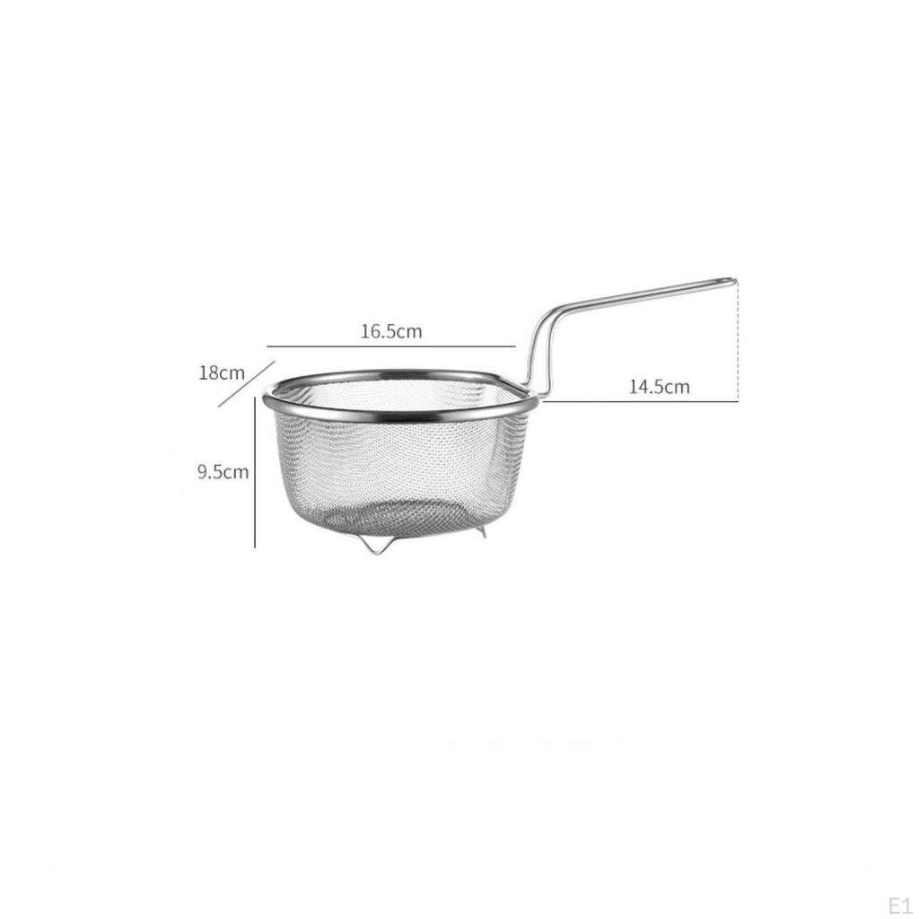 Noodle Skimmer Basket RustResistant Web Strainer Rustproof Fine Mesh Frying for Pot,