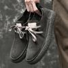 Mode Freizeit Schuhe Herren Schnür-Sneakers Designer Flache Schuhe Herren Schnür-Oxfords Rindsveloursleder Mode Runde Zehenpartie Freizeitschuhe Herren