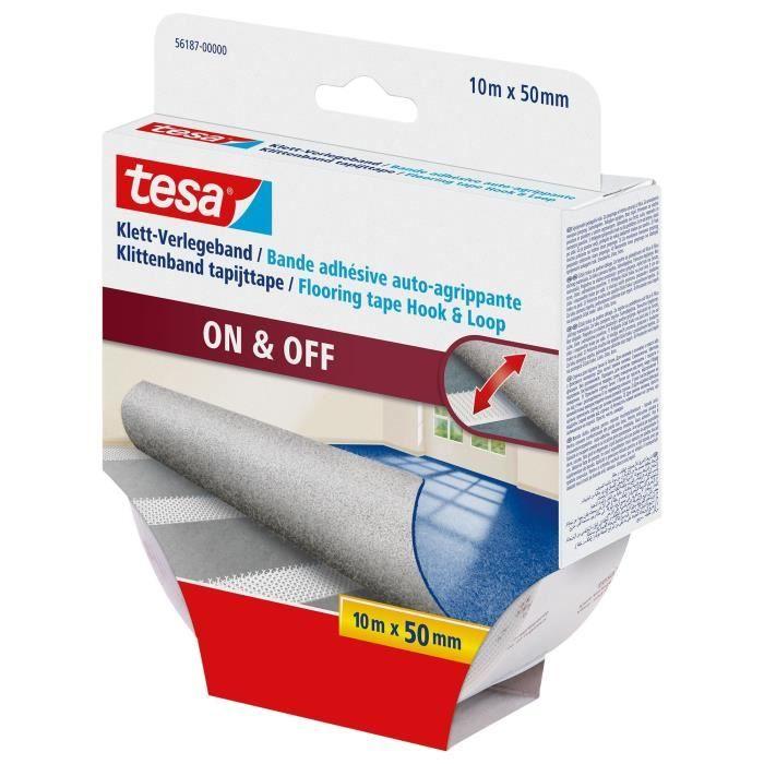 TESA Ruban adhésif Double-face Spécial auto-agrippant - 10m x 50mm