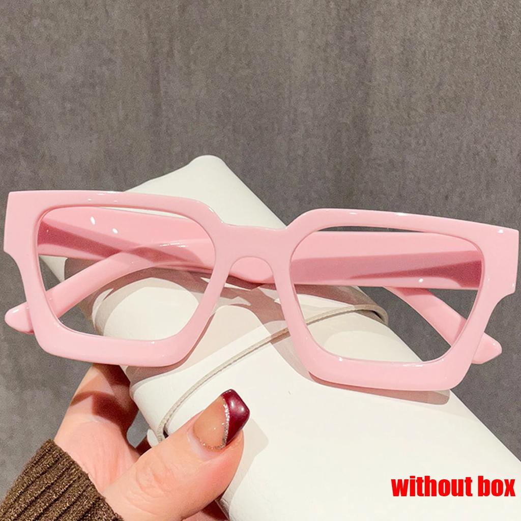 Luxury Women Men Blue Light Blocking Computer Eye Plain Glasses Vintage Colorful Oversized Optical Spectacle Eyeglasses Goggles