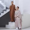 2023 Loriya LR620 Solid Color Long Swing Robe Dress