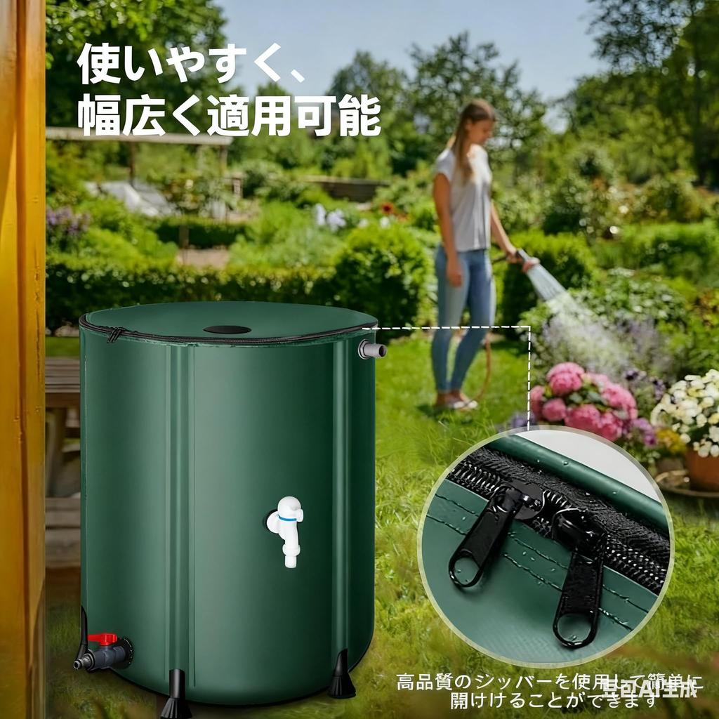 BDHD Rainwater Home Water Storage Foldable and Portable Outdoor Water Ideal for Emergency Outdoor and Water Easy Collects Rainwater for Emergency