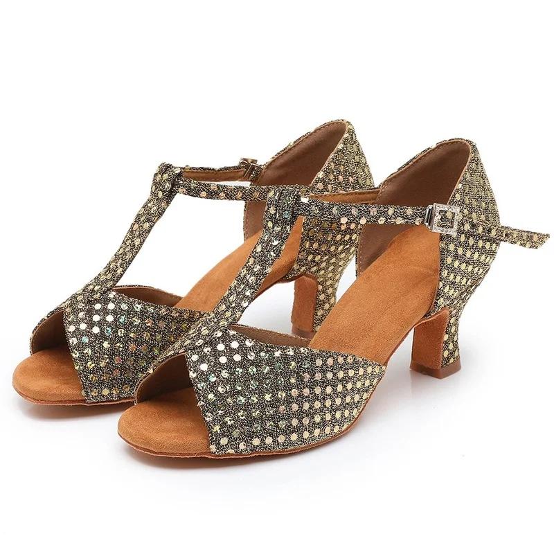 Γυναικεία Παπούτσια Λάτιν Χορού με Στρας, Παπούτσια Τάνγκο και Χορού Αίθουσας, Γυναικεία Ψηλοτάκουνα, Μαλακή Σόλα, Σανδάλια για Κορίτσια, Παπούτσια Γάμου για Γυναίκες