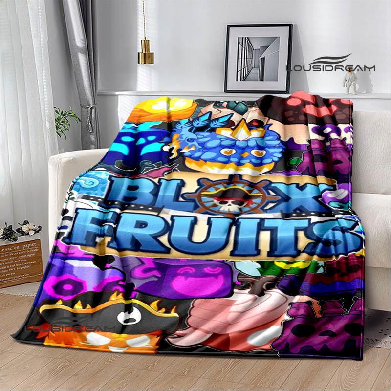 Coperta con stampa di frutti B-blox Coperta da picnic Coperte calde Coperta da esterno Coperte per letti domestici Regalo di compleanno