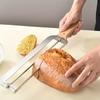 Professioneller Brotschneider aus Edelstahl mit einstellbarer Dicke und Hebelmechanismus, Robuster gezahnter Brotschneider für Zuhause und Gewerbe