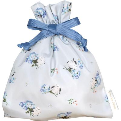 LaboClip Drawstring Bag, Soule Fleur, Blue, A26-SFKK-BL