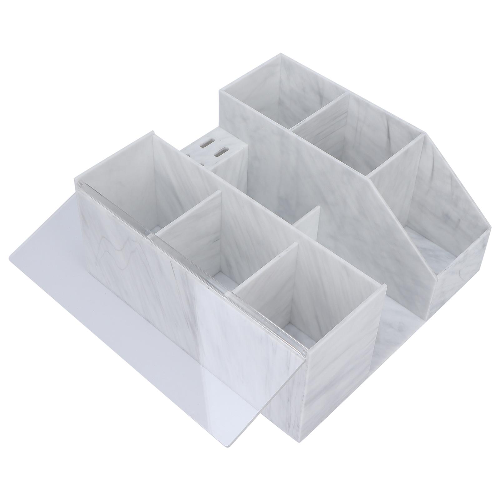 

Ящик для хранения инструментов для наращивания ресниц, органайзер для салона красоты, кейс для хранения инструментов для татуировки и дизайна ногтей (белый)