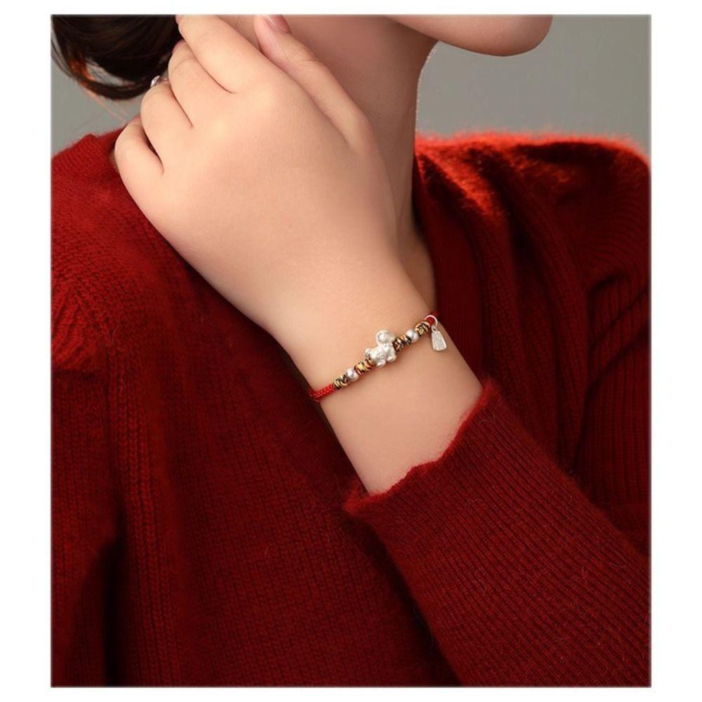 Good Luck Charm Horse Year Bracelet Money Drawing Zodiac Bracelet Unisex Lucky Bracelet For Women
