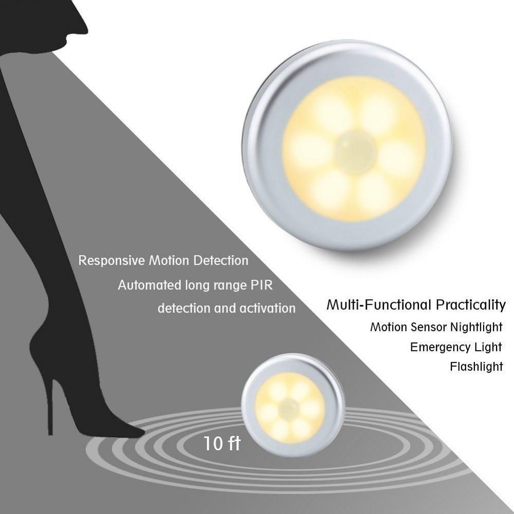 Buy Automatic LED Night Light Motion Detector Magnetic On / Off 3M ...