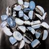 Natural Blue Opal Cabochon, Blue Opal Cabs Gemstone, Loose Gemstone Lot, Mix Shape And All Size Cabochon.