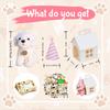 8-24Set Teddy Dogs DIY Adopt A Puppy Party Favors Mini Plush Puppy Stuffed Dogs with House and Stickers for Birthday Party Gifts