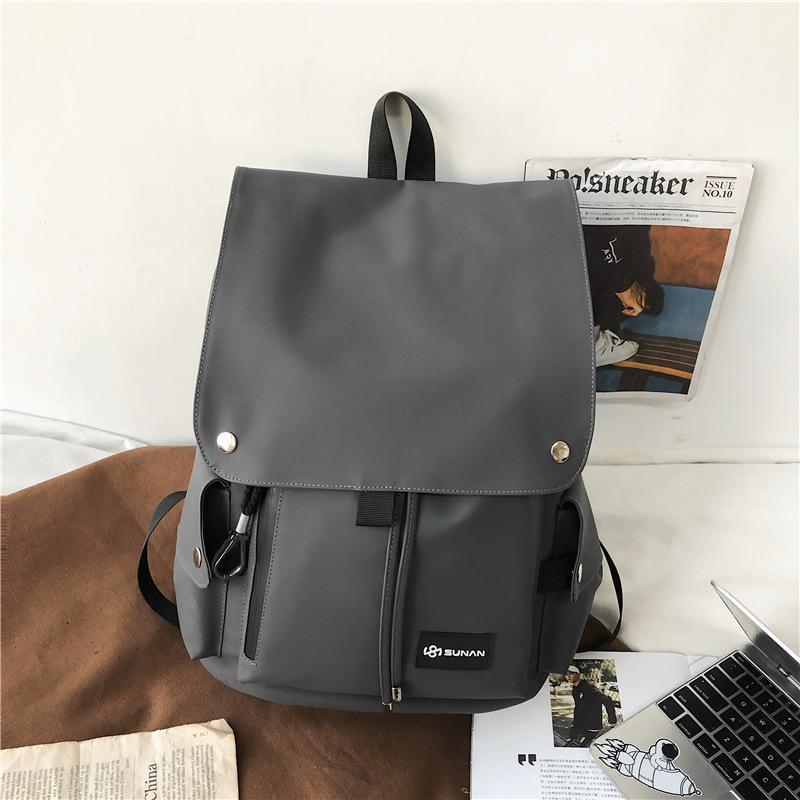 Trendy brand simple and fashionable backpack new couple large capacity junior high school student schoolbag foreign style casual backpack