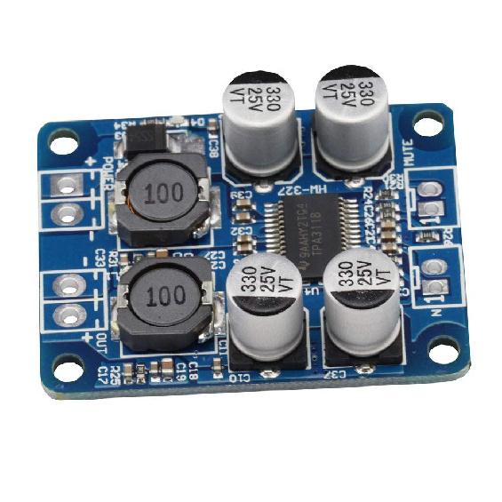 TPA3118 Single Channel Digital Audio Power Amplifier Board Module 1X60W Converter for Audio System DIY Speakers DC 12V-24V