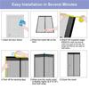Anti Mosquito Insect Fly Bug Door Curtains Strong Magnetic Screen Portable Magnet Mesh Mosquito Net Automatic Closing Door for Home Summer Use