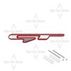 Badge Griglia Metallo GT Adesivi 3D Emblema Corpo Baule Auto Decalcomania Styling Auto Per KIA Sorento Stinger Sportage Rio K5 K9 Picanto K3