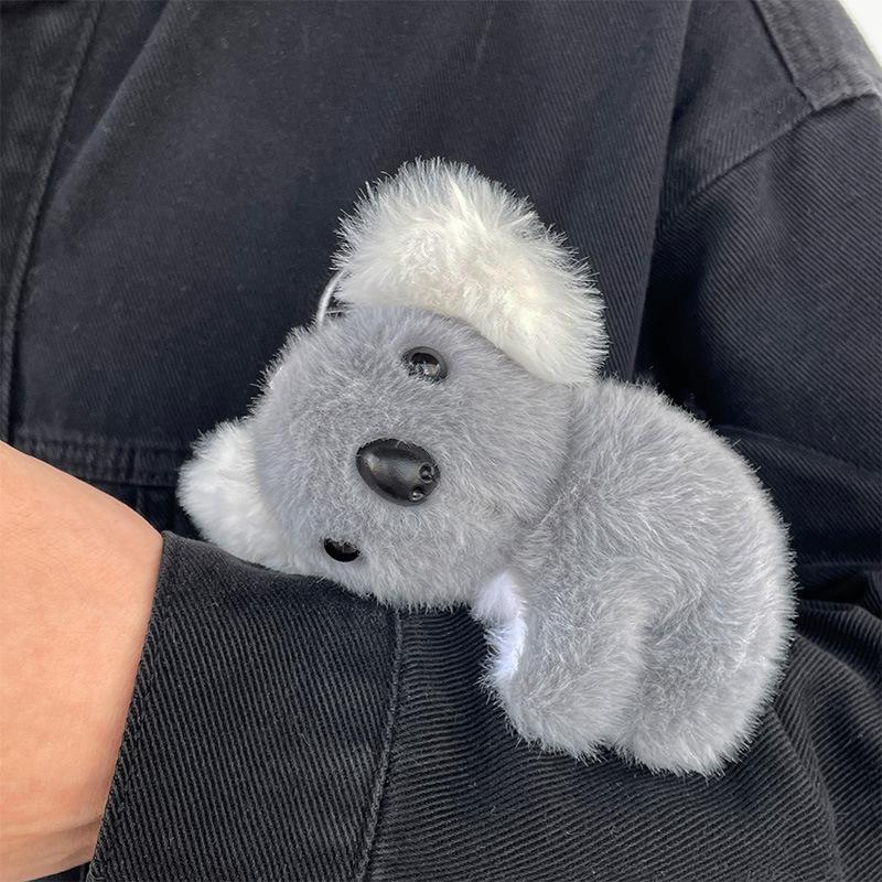 Cute Koala Plush Doll Girl Heart Cute Student Bag Pendant Keychain Children Gift