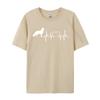 Gerunisex Shepherd Dog Gsd Heartbeat Printing TShirt Normal Coupons Male Valentine Day Tops Shirt Normal TShirt Premium Cotton