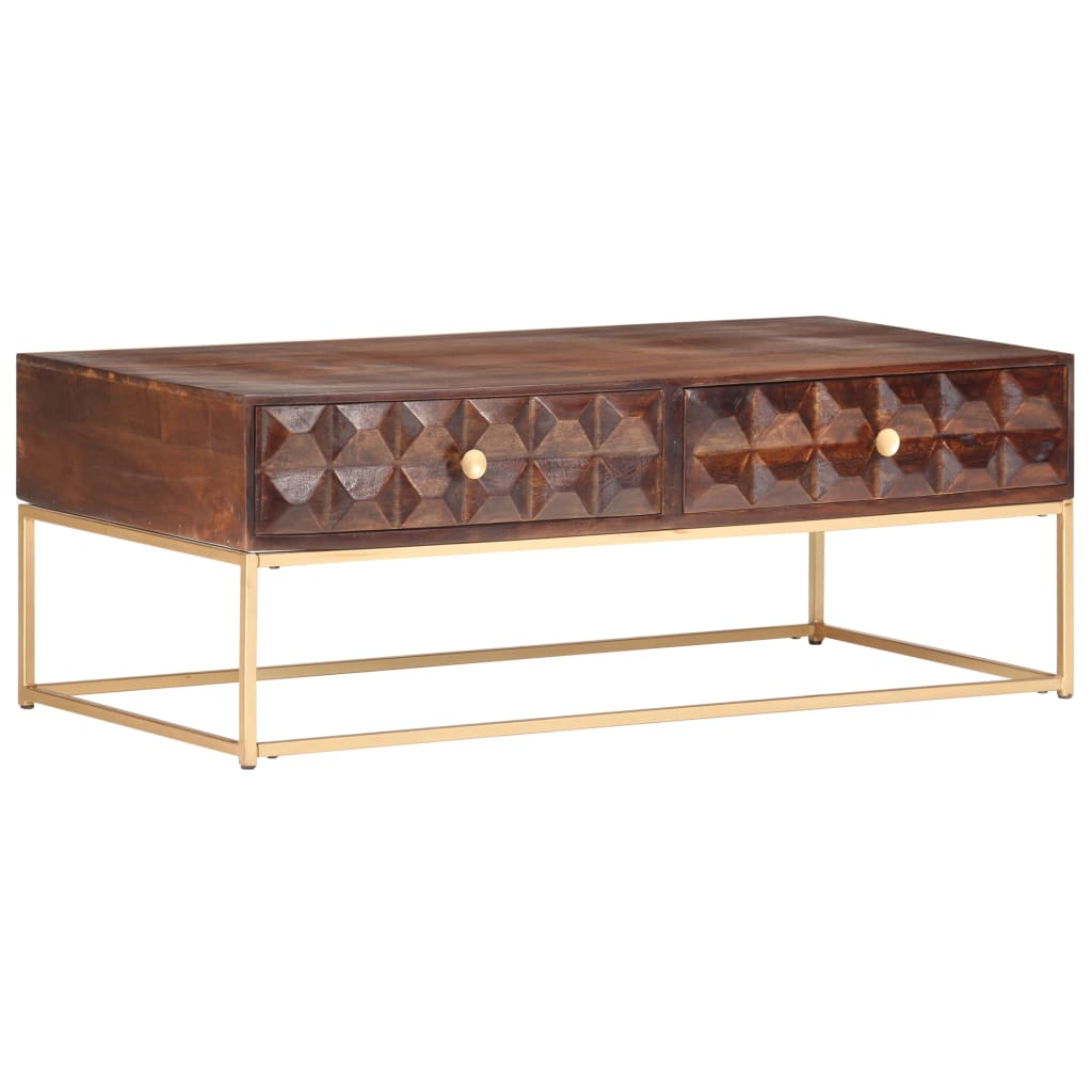 Coffee Table 112 X 50 X 40 Cm Solid Mango Wood