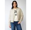 Women's Street One Jacket with a Quilted Pattern (F20217714347) White/beige