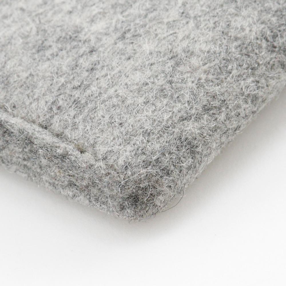 Hermes Too Doo 37 Clutch bag Blue Zanzibar Blue / grauer Filz/Epsom Unisex Gebraucht