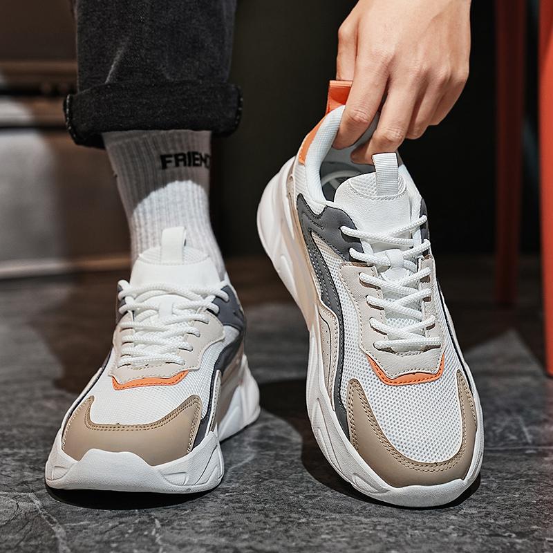 

2025 Summer Men s Sneakers Trendy Fashion Casual Sneakers Comfortable Breathable Mesh Men s Walking Shoes Lightweight Outdoor 39