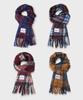 CHICKS Check Wool Mohair Scarf (4 Colors)