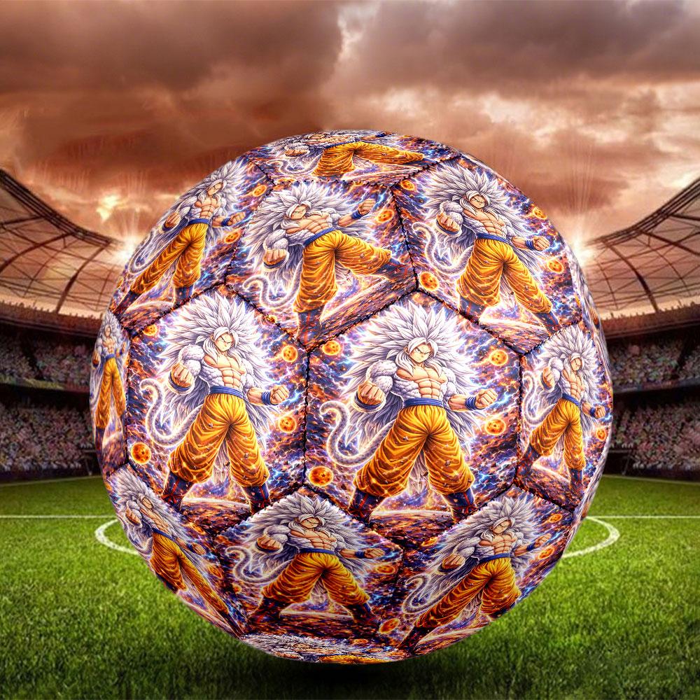 DRAGON BALL Print Size 5 Soccer Ball, Standard Match Football for Sports Game and Team Practice, Ideal Gift for Soccer Fans