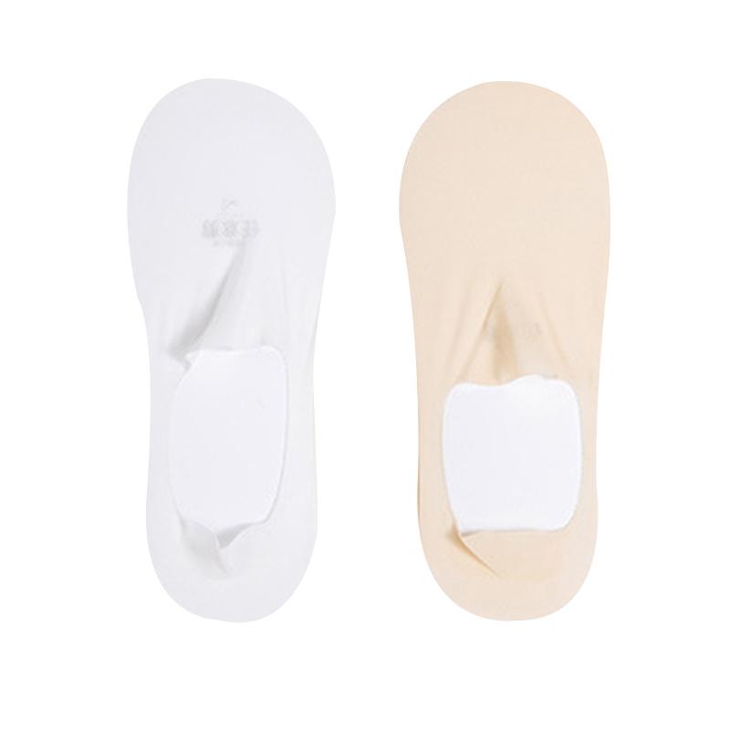 2 Pairs Silicone Anti-slip Invisible No Show Socks Summer Ultra-thin Breathable Sock Slippers Ice Silk Low Cut Boat Socks