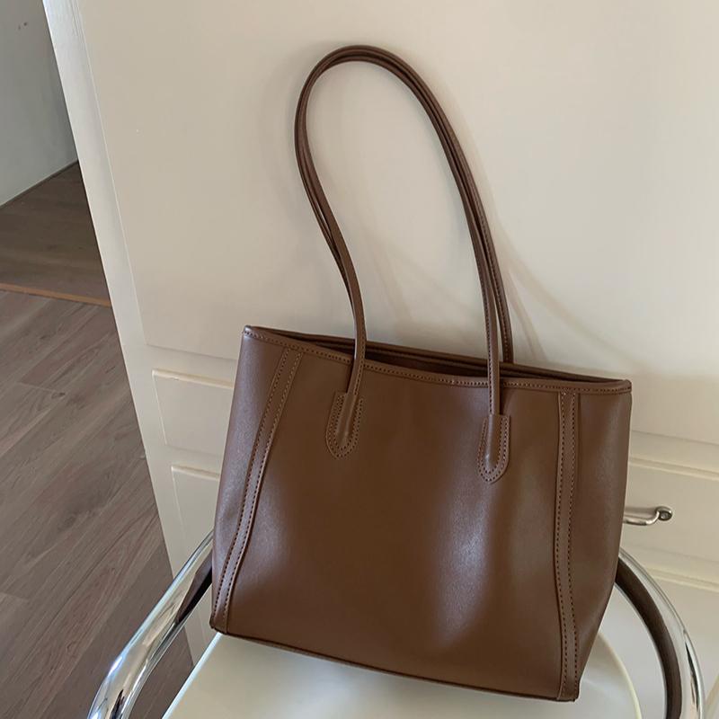 Retro Large-capacity Bag Women's Bag Trendy Korean Version of The Wild Tote Bag Fashion One-shoulder Commuter Bag