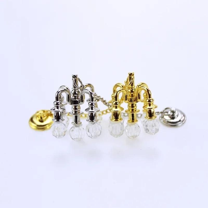 1:12 Scale Vintage Chandelier Mini Furniture Toy Playing House Miniature Dollhouse Ornament Ceiling Lamp Model Doll Accessories