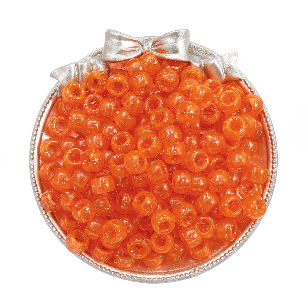 Handmade Bracelet Beads Acrylic Large Hole Barrel Beads Pony Beads Weaving Handmade Diy Bracelet Plastic Beads Jewelry Accessories Beads Loose Beads