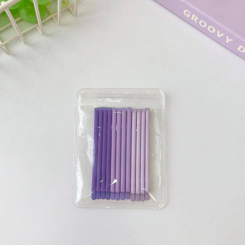 Children'S Gradual Change Of Color Simple Bb Clip Headgear Fashionable Girl One-Word Clip Side Clip Fixed Broken Hair Bangs Hairpin Card