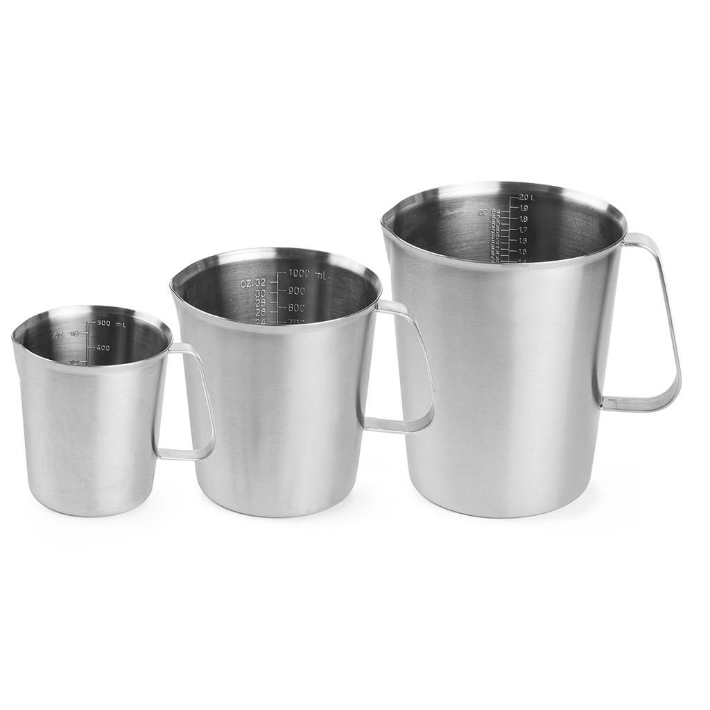 Kitchen measuring cup with stainless steel scale 05 l Hendi 516102