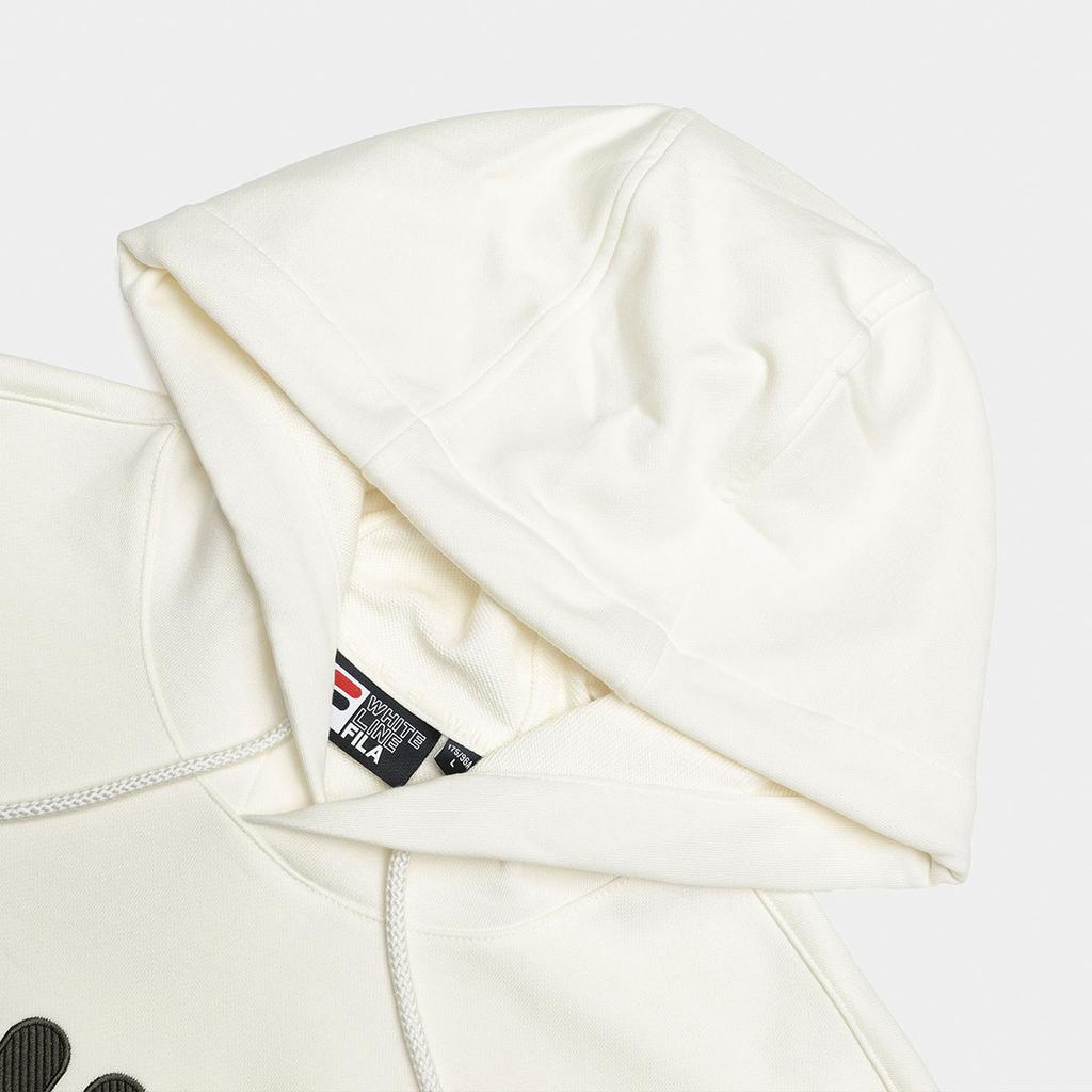 Fila Hooded Sweatshirt Loose Fashion Casual Sports Couple Unisex American Sweatshirt Men sweatshirt Milk-Salt-White F51U338298FIV