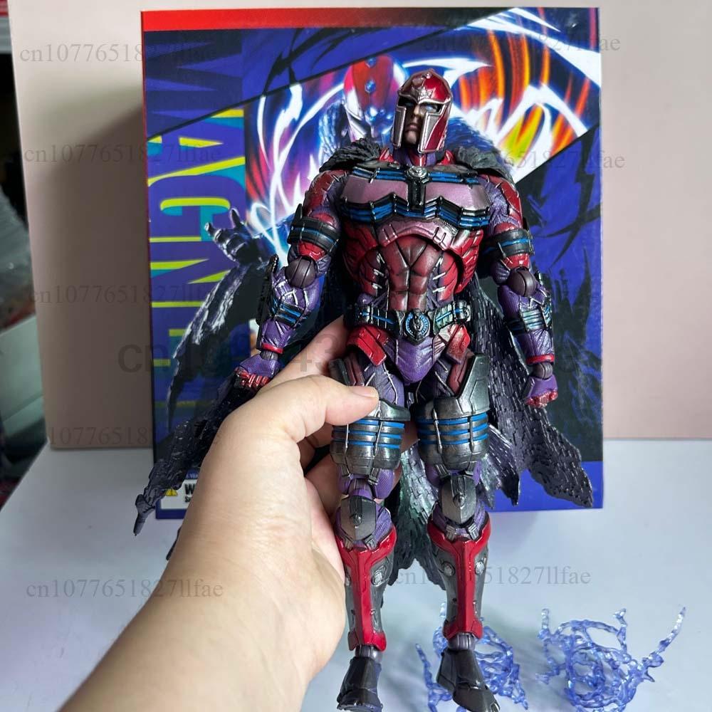Figurine Anime PLAY Arts Magneto Max Eisenhardt Figurine d'Action en PVC Modèle de Collection Jouets Poupée Articulée Mobile Ornement de Chambre