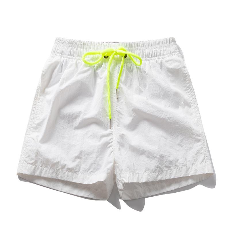 Men's Trendy Color-Block Summer Beach Shorts: Loose-Fit, Casual Sportswear
